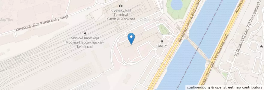 Mapa de ubicacion de Посольство Брунея en 러시아, Центральный Федеральный Округ, Москва, Центральный Административный Округ.