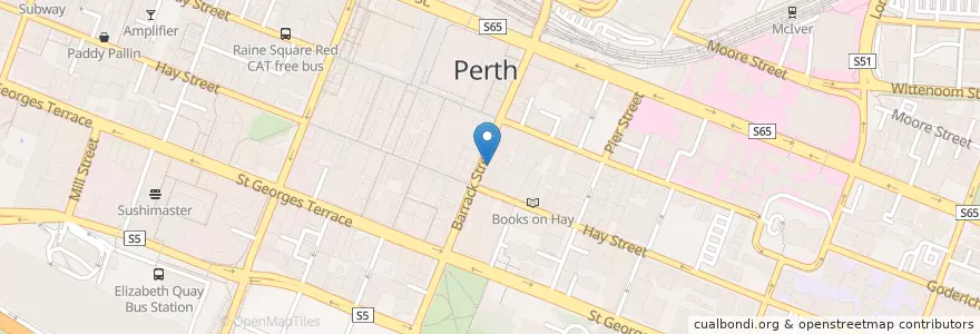 Mapa de ubicacion de Palsaik en استرالیا, Western Australia, City Of Perth.