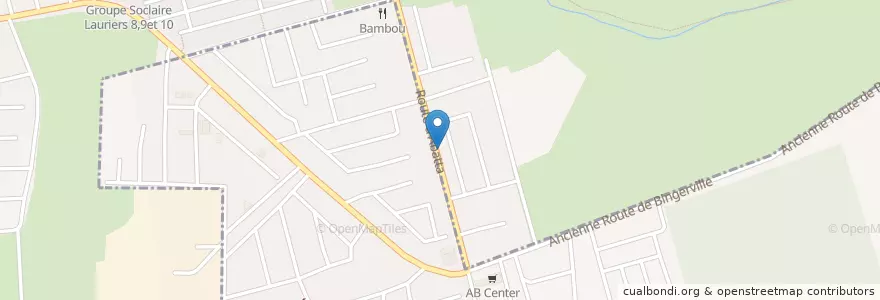Mapa de ubicacion de M&A lavage auto en コートジボワール, アビジャン, Bingerville.