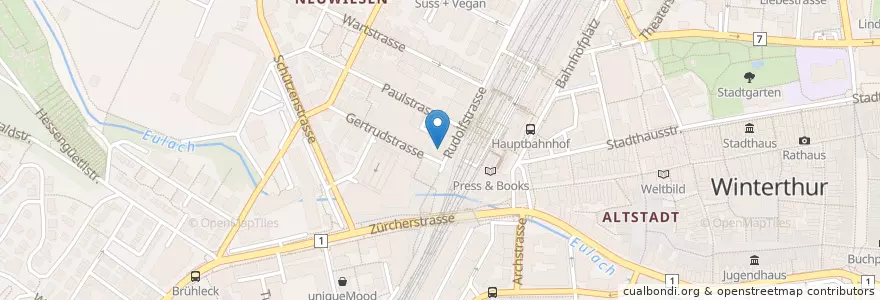 Mapa de ubicacion de Clinic Plastica en Schweiz/Suisse/Svizzera/Svizra, Zürich, Bezirk Winterthur, Winterthur.