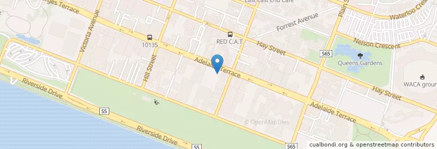 Mapa de ubicacion de Mamma‘s Bistro en 澳大利亚, 西澳大利亚州, City Of Perth.