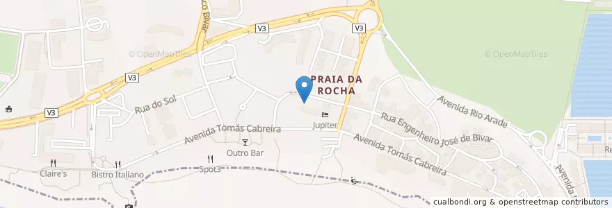 Mapa de ubicacion de Jupiter Algarve Hotel Tesla Destination Charger en Portekiz, Algarve, Algarve, Faro, Portimão, Portimão.