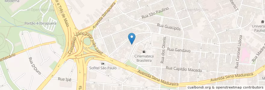 Mapa de ubicacion de Ramakrishna Vedanta Ashrama en Brezilya, Güneydoğu Bölgesi, Сан Паулу, Região Geográfica Intermediária De São Paulo, Região Metropolitana De São Paulo, Região Imediata De São Paulo, Сан Паулу.
