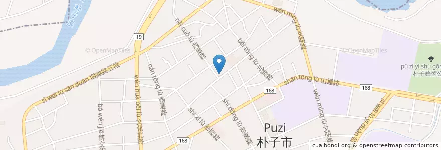Mapa de ubicacion de 張國諒耳鼻喉科 en Taiwán, Provincia De Taiwán, Condado De Chiayi, Puzi.