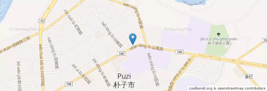 Mapa de ubicacion de 法國臺北婚紗 en 臺灣, 臺灣省, 嘉義縣, 朴子市.