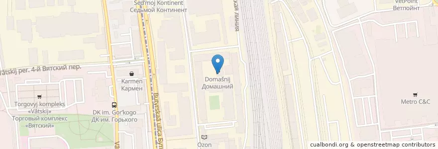 Mapa de ubicacion de Кафе №1 en Rússia, Distrito Federal Central, Москва, Северо-Восточный Административный Округ, Северный Административный Округ, Бутырский Район.