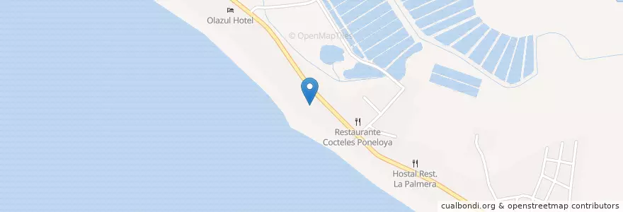 Mapa de ubicacion de Bomalu Nicaragua beach house en Nicaragua, León, León (Municipio).