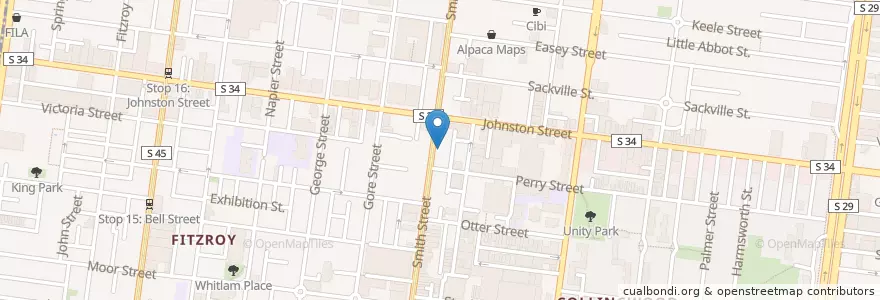Mapa de ubicacion de Ma Ma Nee en Australien, Victoria, City Of Yarra.