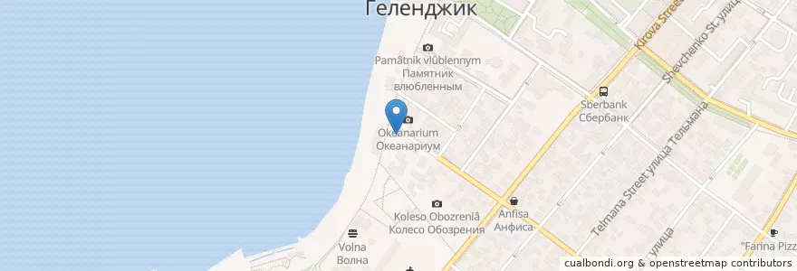 Mapa de ubicacion de Велопрокат en Rusia, Южный Федеральный Округ, Краснодарский Край, Городской Округ Геленджик.