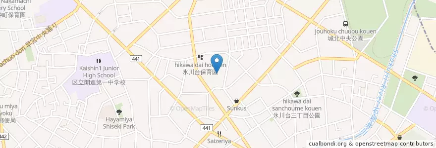 Mapa de ubicacion de 氷川神社 en Япония, Токио, Нерима.