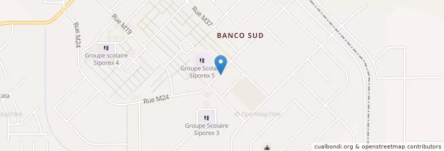 Mapa de ubicacion de Institut Adam Marshall en Ivoorkust, Abidjan, Yopougon.