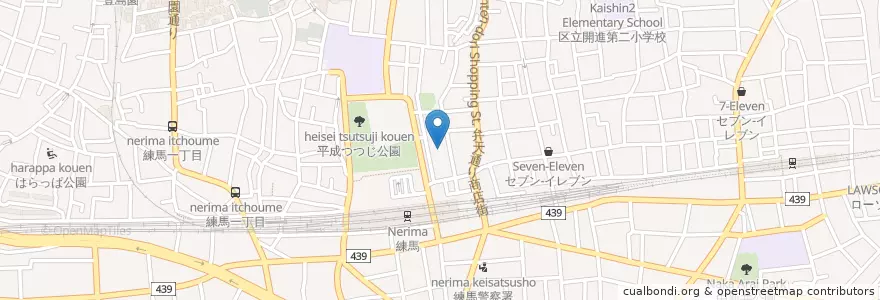 Mapa de ubicacion de 練馬和光保育園 en 日本, 東京都, 練馬区.