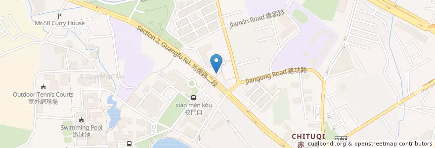 Mapa de ubicacion de 良叔叔滷味 en تایوان, 臺灣省, سینچو, 東區.