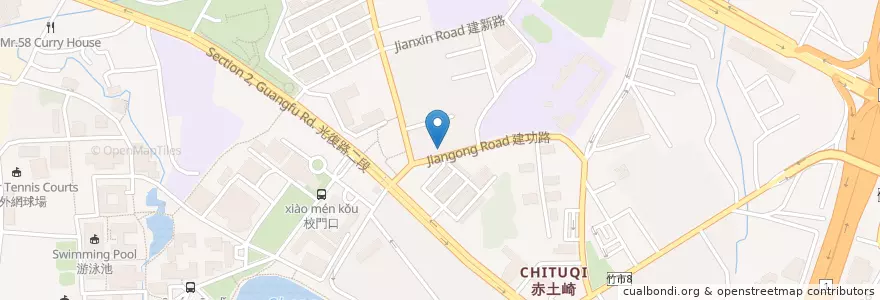 Mapa de ubicacion de 來來豆漿 en 臺灣, 臺灣省, 新竹市, 東區.