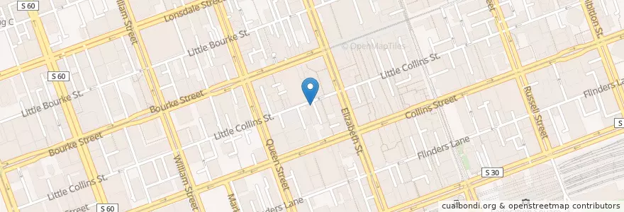 Mapa de ubicacion de Da Guido 365 en オーストラリア, ビクトリア, City Of Melbourne.