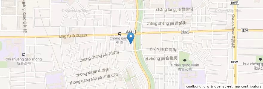 Mapa de ubicacion de 魔法義大利 en Taiwan, Nuova Taipei, Distretto Di Xinzhuang.
