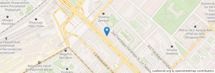 Mapa de ubicacion de Спутник en Rusia, Distrito Federal Central, Москва, Distrito Administrativo Central, Тверской Район.