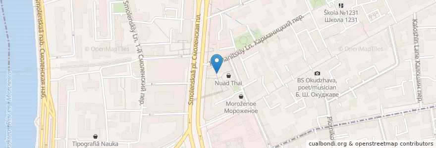 Mapa de ubicacion de Идола en Rússia, Distrito Federal Central, Москва, Центральный Административный Округ, Район Арбат.