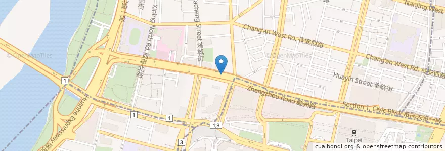 Mapa de ubicacion de 名捷印尼餐廳 en Taiwan, 新北市, Taipei.