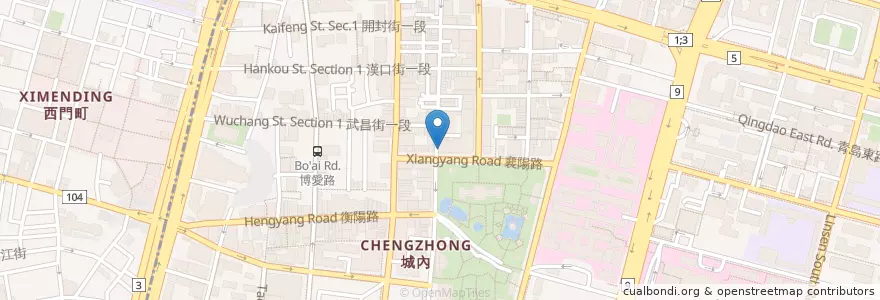 Mapa de ubicacion de 石尚恐龍主題餐廳 en Taiwan, 新北市, Taipei, 中正區.