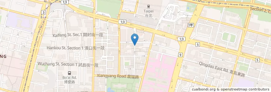 Mapa de ubicacion de E客棧 en 臺灣, 新北市, 臺北市, 中正區.