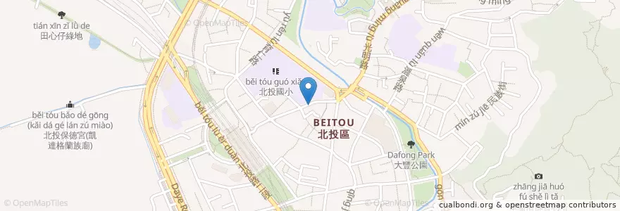 Mapa de ubicacion de KAF Coffee en تایوان, 新北市, تایپه, 北投區.