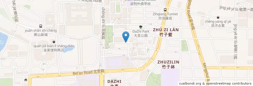 Mapa de ubicacion de Pasta NO30 en Тайвань, Новый Тайбэй, Тайбэй, 中山區.