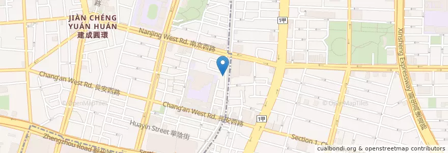 Mapa de ubicacion de 鷹流東京醬油拉麵蘭丸 en Tayvan, 新北市, Taipei, 大同區.