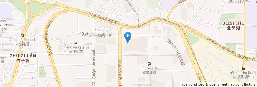 Mapa de ubicacion de 鳥丈爐端燒 en 台湾, 新北市, 台北市, 内湖区.