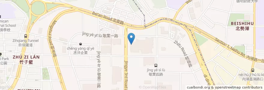 Mapa de ubicacion de 熱火美式牛排 en Taiwan, 新北市, Taipé.