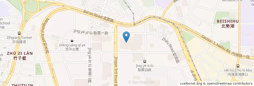 Mapa de ubicacion de 麻膳堂 en 臺灣, 新北市, 臺北市, 內湖區.