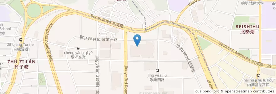 Mapa de ubicacion de 美琪蒙古烤肉 en تایوان, 新北市, تایپه, 內湖區.
