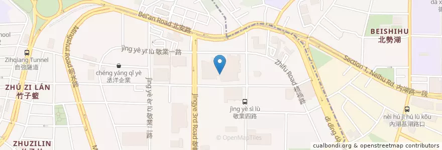 Mapa de ubicacion de 天母盛鑫 en Taiwán, Nuevo Taipéi, Taipéi, 內湖區.