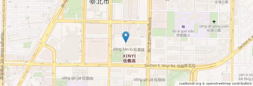 Mapa de ubicacion de D弐拾弐 en Tayvan, 新北市, Taipei, 信義區.