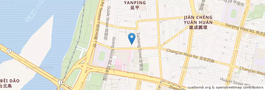 Mapa de ubicacion de 御廚房 en Taïwan, Nouveau Taipei, Taipei.
