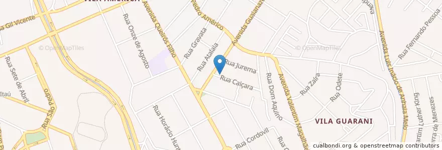 Mapa de ubicacion de Charles en 巴西, 东南部, 圣保罗, Região Geográfica Intermediária De São Paulo, Região Metropolitana De São Paulo, Região Imediata De São Paulo, Santo André.