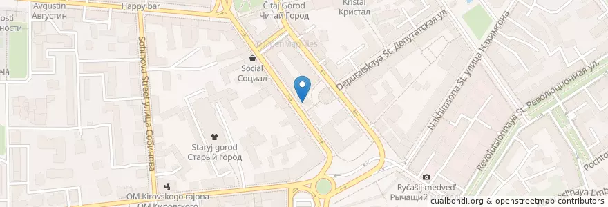 Mapa de ubicacion de Bazar en روسيا, Центральный Федеральный Округ, ياروسلافل أوبلاست, Ярославский Район, Городской Округ Ярославль.
