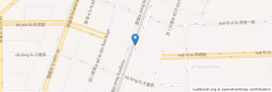 Mapa de ubicacion de 高鐵便當 en Taiwan, 臺灣省, 雲林縣, 虎尾鎮.