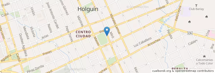 Mapa de ubicacion de Estanquillo en キューバ, Holguín, Holguín.