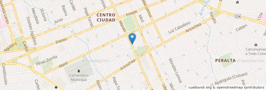 Mapa de ubicacion de Centro de superación de Cultura en Cuba, Holguín, Holguín.