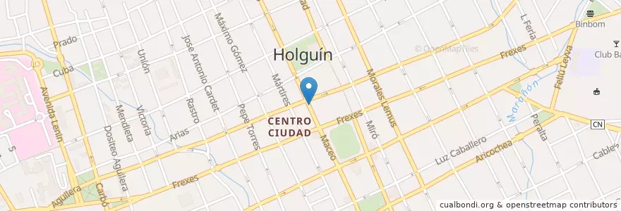 Mapa de ubicacion de Cajero Automático en کوبا, Holguín, Holguín.