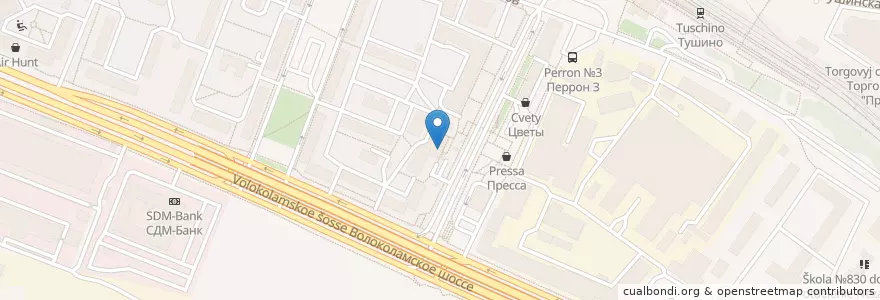 Mapa de ubicacion de Отделение связи №125424 en Russia, Central Federal District, Moscow, North-Western Administrative Okrug, Pokrovskoye-Streshnevo District.