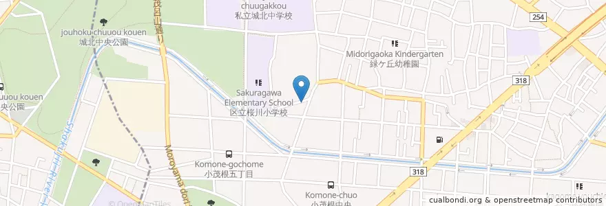 Mapa de ubicacion de 安養院 en 일본, 도쿄도, 板橋区.