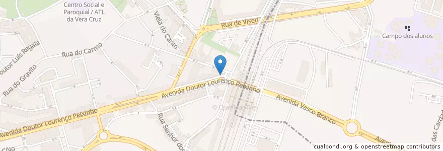 Mapa de ubicacion de AVR-00005 en 葡萄牙, Aveiro, Centro, Baixo Vouga, Aveiro, Glória E Vera Cruz.