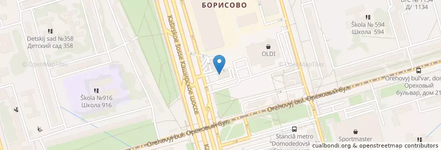 Mapa de ubicacion de McDonald's en Russia, Central Federal District, Moscow, Southern Administrative Okrug, Orekhovo-Borisovo Severnoye District.