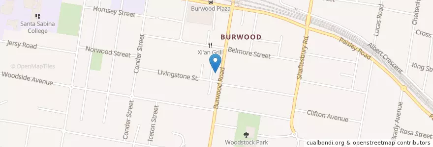 Mapa de ubicacion de Mr Stonebowl en Australia, Nuovo Galles Del Sud, Burwood Council, Sydney.