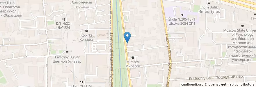 Mapa de ubicacion de Лето близко en روسيا, Центральный Федеральный Округ, Москва, Центральный Административный Округ, Мещанский Район.
