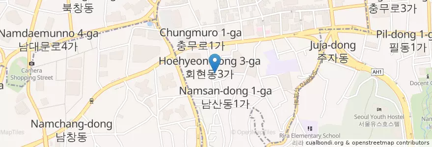 Mapa de ubicacion de #52 LAB en 大韓民国, ソウル, 中区, 明洞.