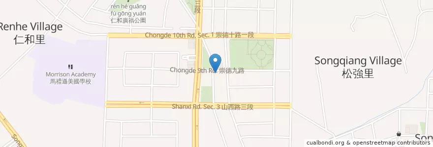 Mapa de ubicacion de 酒ㄊㄨㄚ en 臺灣, 臺中市, 北屯區.