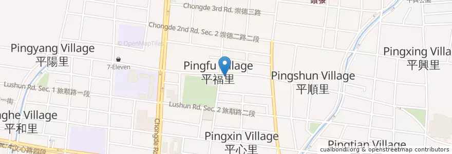 Mapa de ubicacion de 聖恩天使托嬰中心 en تايوان, تاي شانغ, 北屯區.